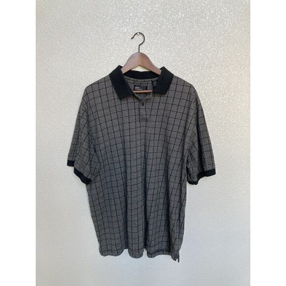Marc Edwards Other - Men’s Vintage Marc Edward’s Black Casual Polo Size XXL 90s Neutral Dad